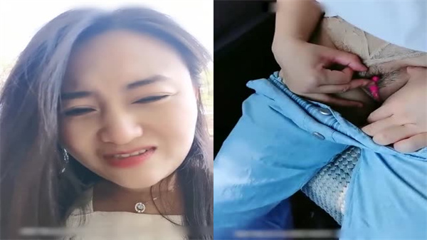 少妇小B骚穴塞跳蛋，驾校学车当场湿透